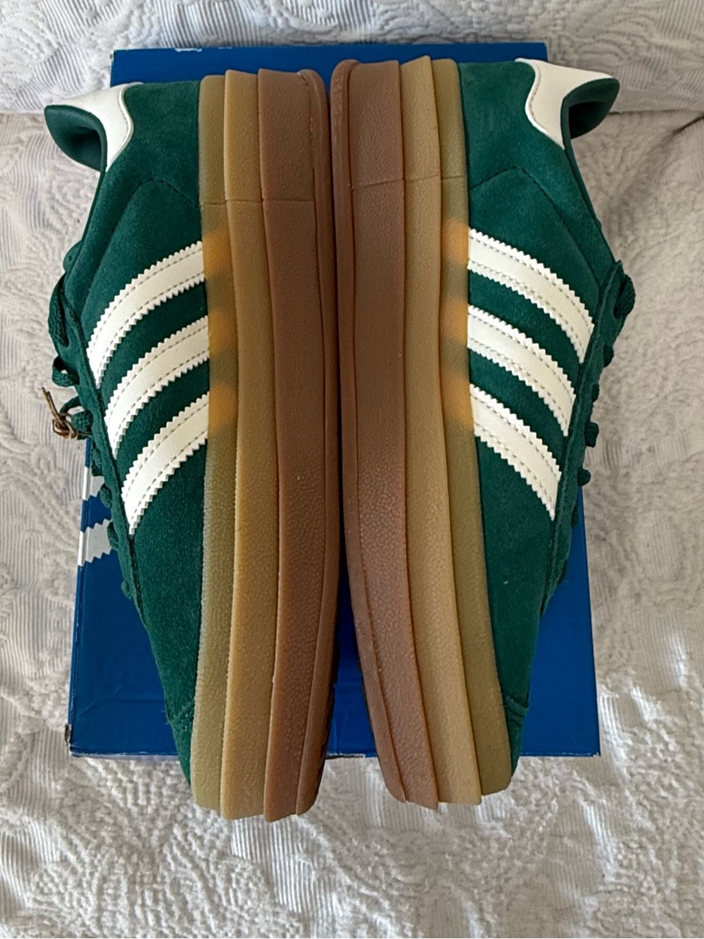 adidas Gazelle Bold Collegiate Green W - JI0325 woman size 5.5